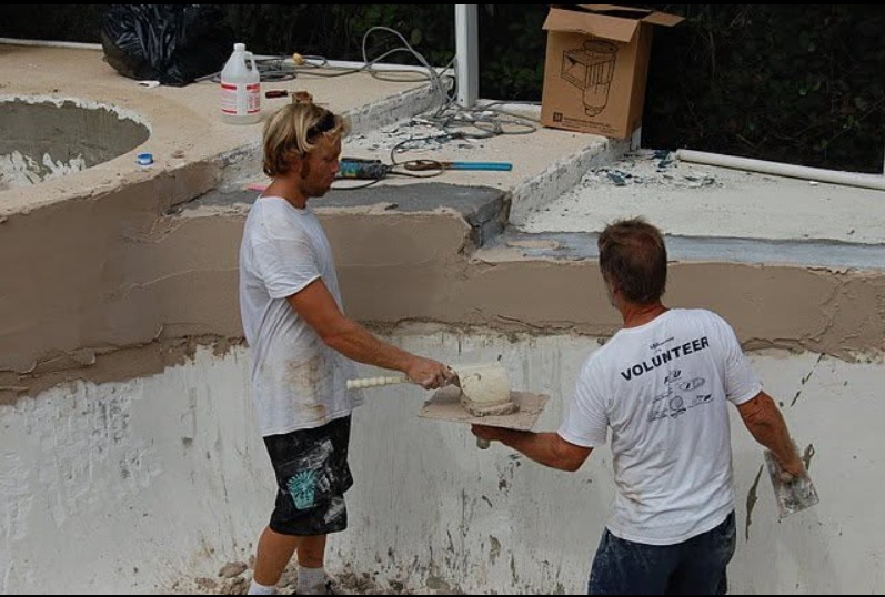Pool reconstruction and stucco work